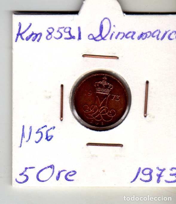 Monedas antiguas de Europa: DINAMARCA 5 ORE 1973 - Foto 1