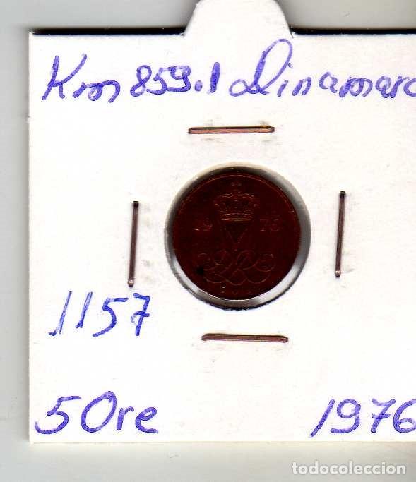 Monedas antiguas de Europa: DINAMARCA 5 ORE 1976 - Foto 1