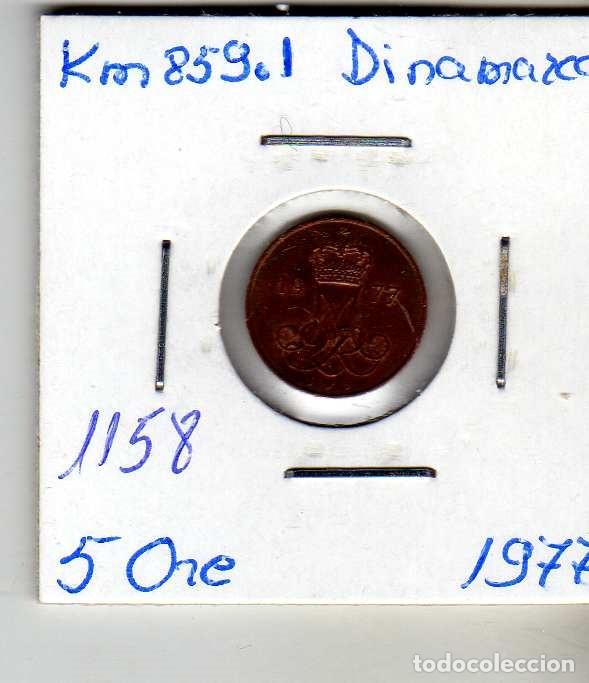 Monedas antiguas de Europa: DINAMARCA 5 ORE 1977 - Foto 1