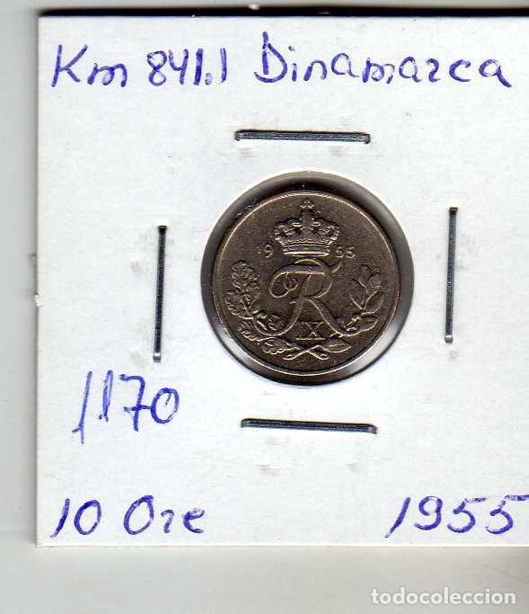 Monedas antiguas de Europa: DINAMARCA 10 ORE 1955 - Foto 1