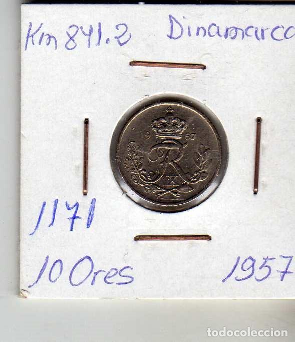 Monedas antiguas de Europa: DINAMARCA 10 ORE 1957 - Foto 1