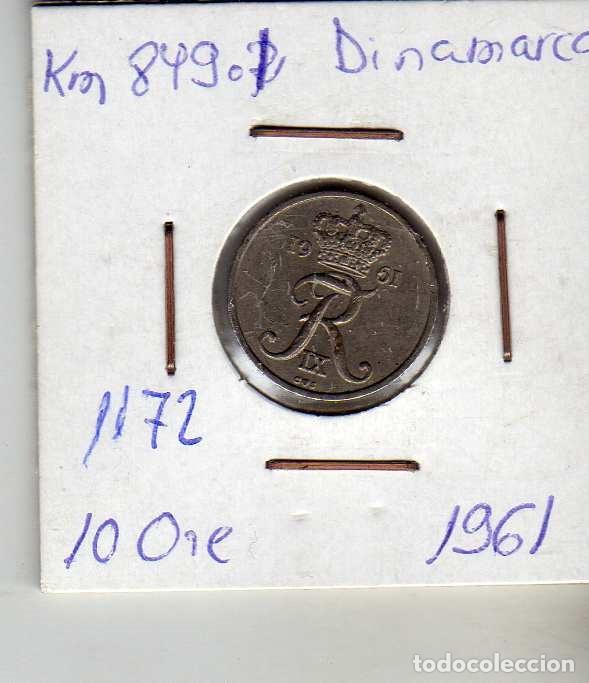 Monedas antiguas de Europa: DINAMARCA 10 ORE 1961 - Foto 1