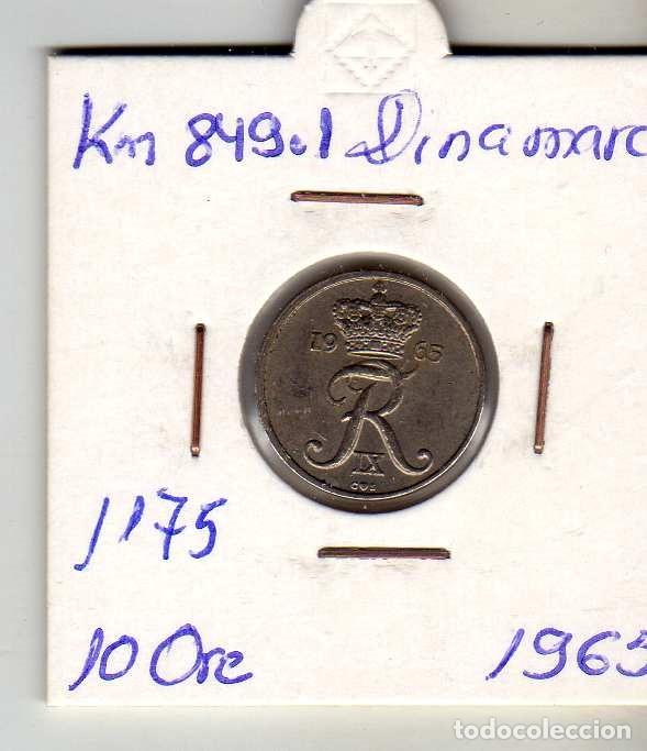 Monedas antiguas de Europa: DINAMARCA 10 ORE 1965 - Foto 1