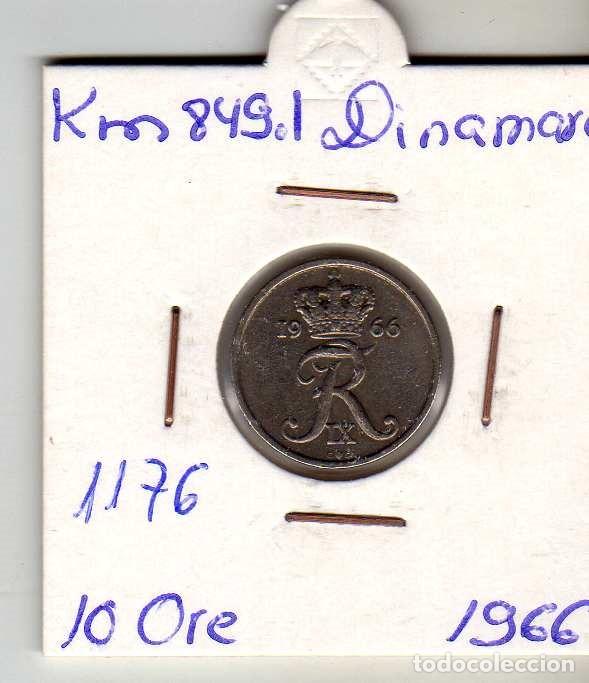 Monedas antiguas de Europa: DINAMARCA 10 ORE 1966 - Foto 1