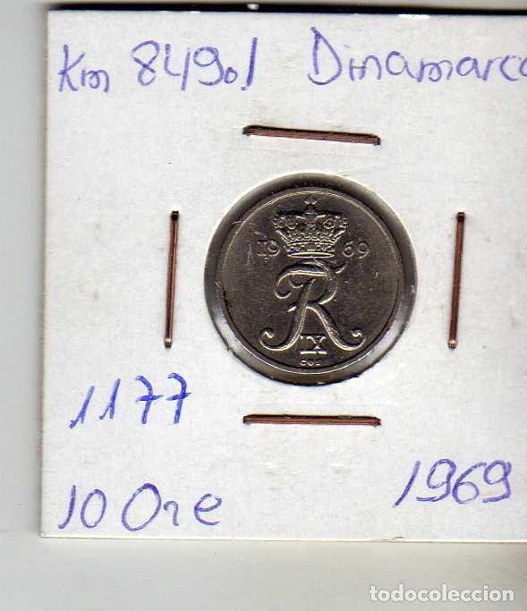 Monedas antiguas de Europa: DINAMARCA 10 ORE 1969 - Foto 1