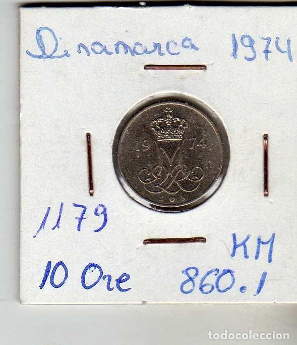 Monedas antiguas de Europa: DINAMARCA 10 ORE 1974 - Foto 1