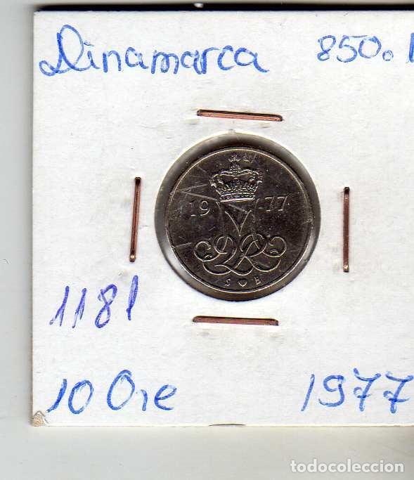 Monedas antiguas de Europa: DINAMARCA 10 ORE 1977 - Foto 1