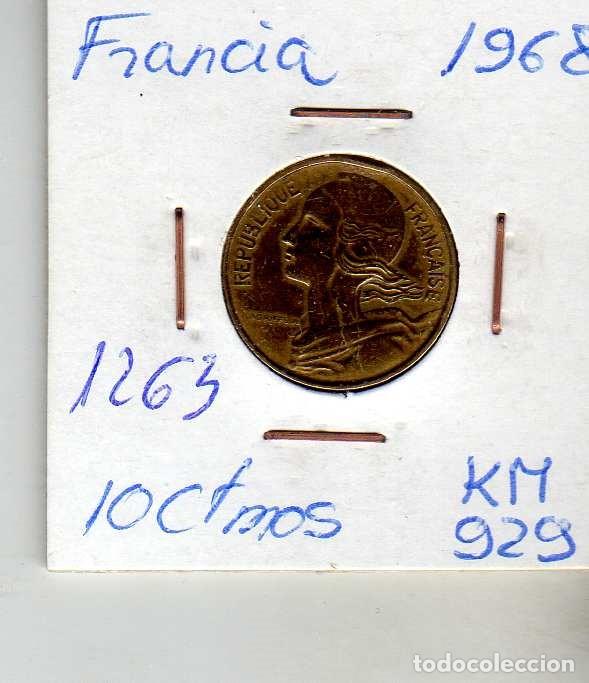 Monedas antiguas de Europa: FRANCIA 10 CENTIMOS 1968 - Foto 1