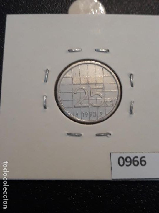 Monedas antiguas de Europa: Holanda 25 c&eacute;ntimos 1993 - Foto 2