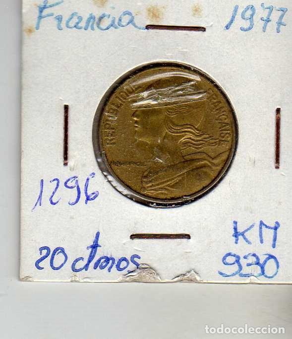 Monedas antiguas de Europa: FRANCIA 20 CENTIMOS 1977 - Foto 1