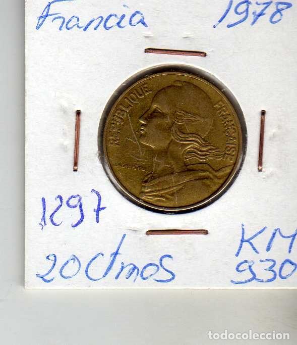 Monedas antiguas de Europa: FRANCIA 20 CENTIMOS 1978 - Foto 1