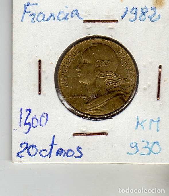 Monedas antiguas de Europa: FRANCIA 20 CENTIMOS 1982 - Foto 1