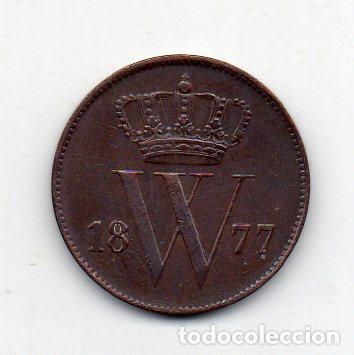 Monedas antiguas de Europa: Holanda. 1 C&eacute;ntimo. A&ntilde;o 1877. - Foto 2