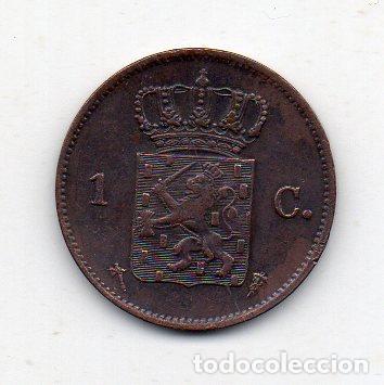 Monedas antiguas de Europa: Holanda. 1 C&eacute;ntimo. A&ntilde;o 1877. - Foto 1
