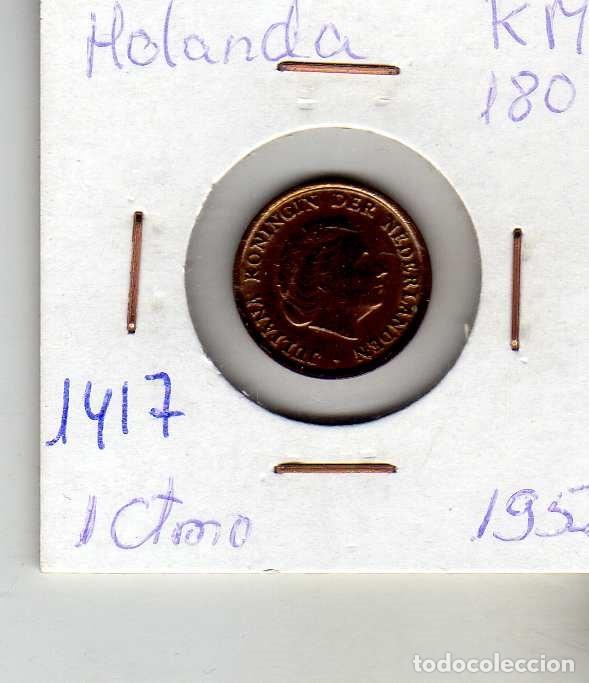 Monedas antiguas de Europa: HOLANDA 1 CENTIMO 1952 - Foto 1