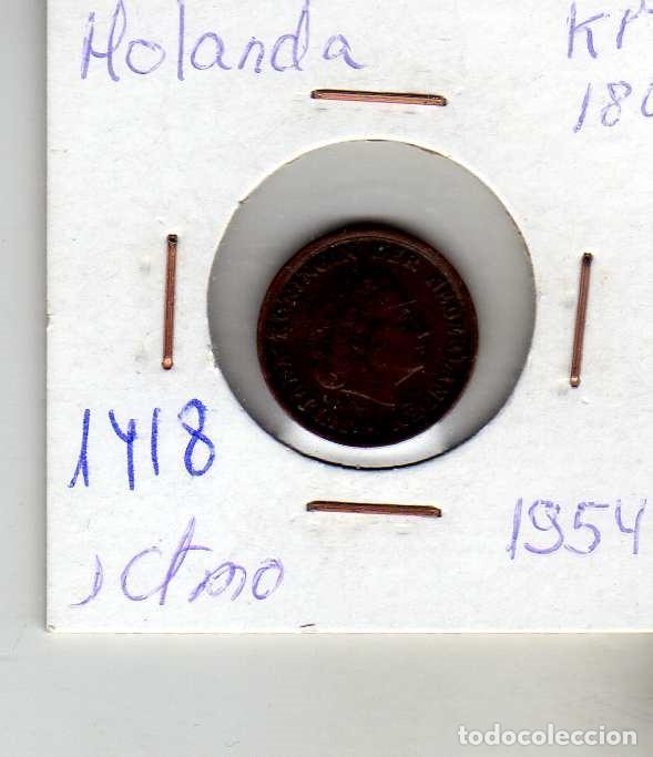 Monedas antiguas de Europa: HOLANDA 1 CENTIMO 1954 - Foto 1