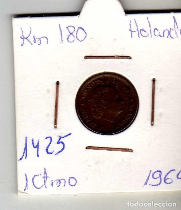 Monedas antiguas de Europa: HOLANDA 1 CENTIMO 1964 - Foto 1