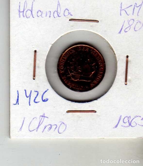 Monedas antiguas de Europa: HOLANDA 1 CENTIMO 1965 - Foto 1