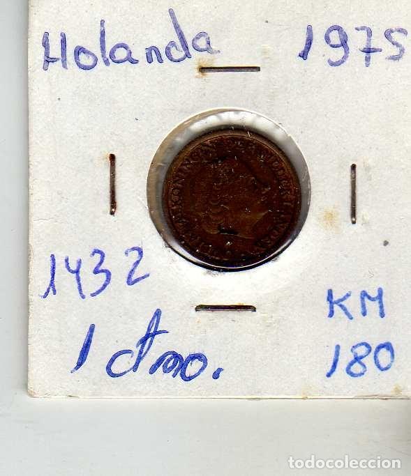 Monedas antiguas de Europa: HOLANDA 1 CENTIMO 1975 - Foto 1