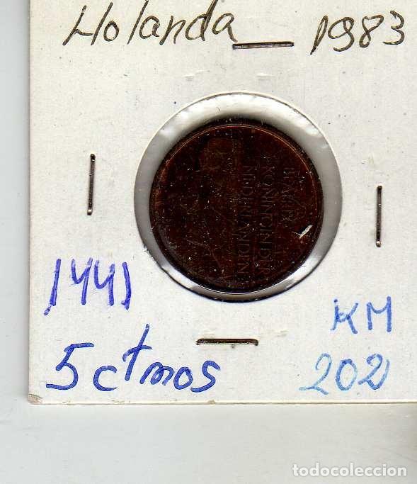 Monedas antiguas de Europa: HOLANDA 5 CENTIMOS 1983 - Foto 1