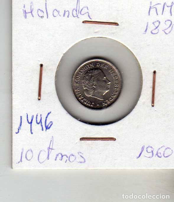 Monedas antiguas de Europa: HOLANDA 10 CENTIMOS 1960 - Foto 1