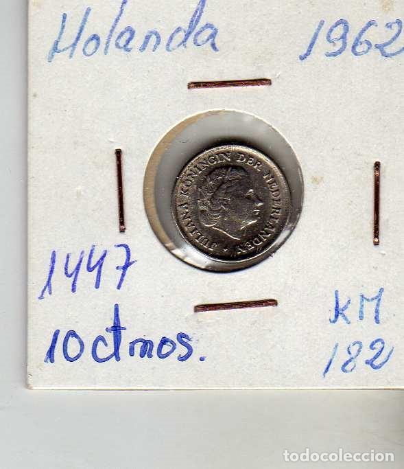 Monedas antiguas de Europa: HOLANDA 10 CENTIMOS 1962 - Foto 1