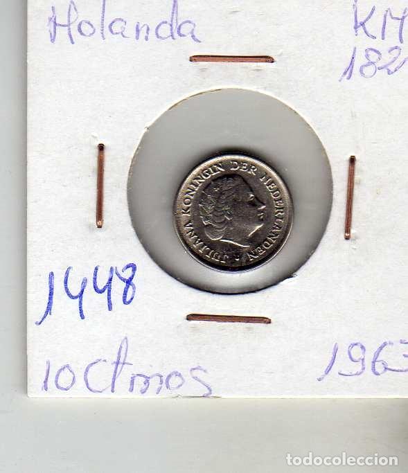 Monedas antiguas de Europa: HOLANDA 10 CENTIMOS 1963 - Foto 1