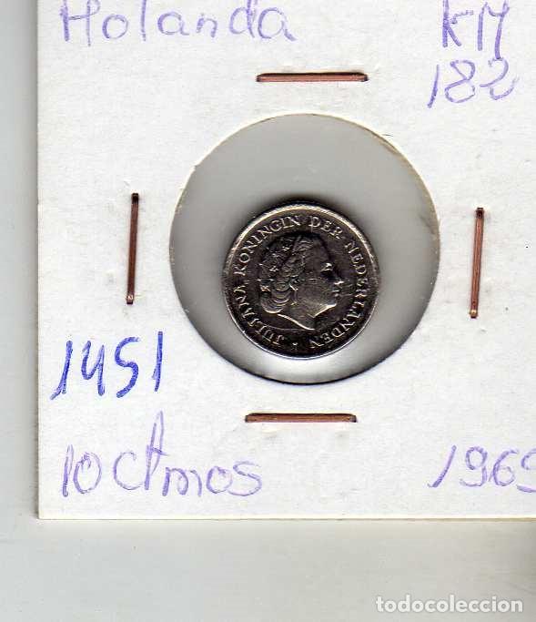 Monedas antiguas de Europa: HOLANDA 10 CENTIMOS 1969 - Foto 1