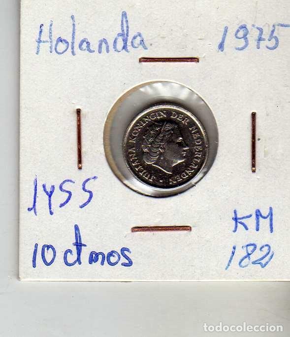 Monedas antiguas de Europa: HOLANDA 10 CENTIMOS 1975 - Foto 1