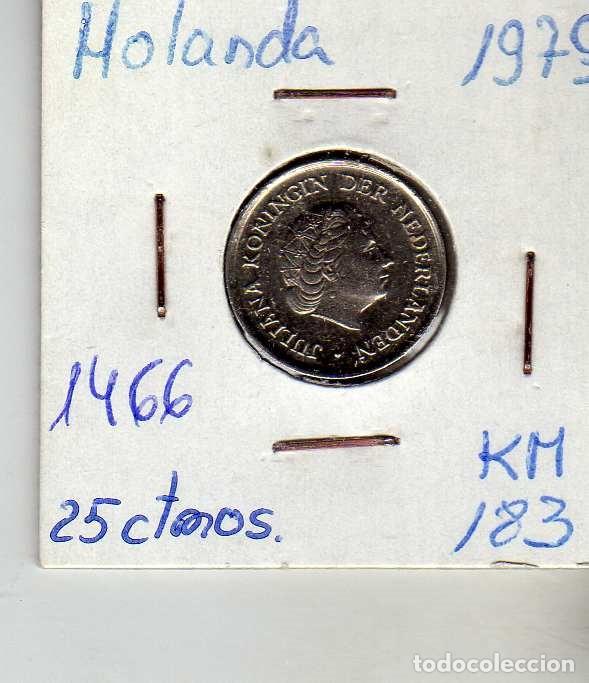 Monedas antiguas de Europa: HOLANDA 25 CENTIMOS 1979 - Foto 1