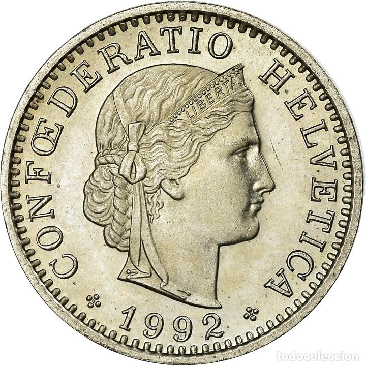 Moneda Suiza 20 Rappen 1992 Bern Mbc Cobr Comprar Monedas 