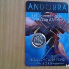 Monedas antiguas de Europa: 2 EUROS -ANDORRA 2018- 70º ANIVERSARIO CONSTITUCIÓN DE ANDORRA - COINCARD. Lote 196369772