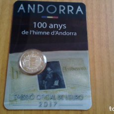 Monedas antiguas de Europa: 2 EUROS -ANDORRA 2017- CENTENARIO DEL HIMNO DE ANDORRA - COINCARD. Lote 196369952