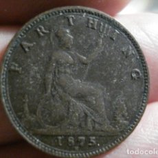 Monedas antiguas de Europa: MONEDA DE GRAN BRETAÑA UN FARTHING 1875 H - MIRA OTRAS SIMILARES EN VENTA