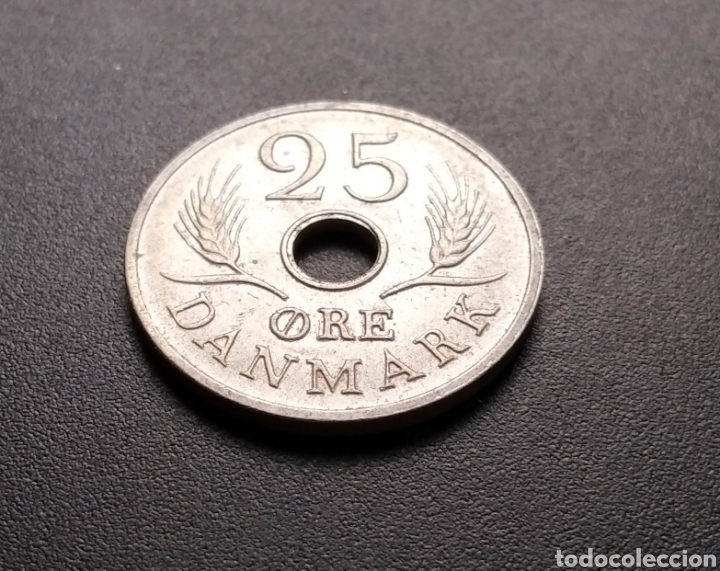 Monedas antiguas de Europa: MONEDA - DINAMARCA 25 ORE 1967 - Foto 3