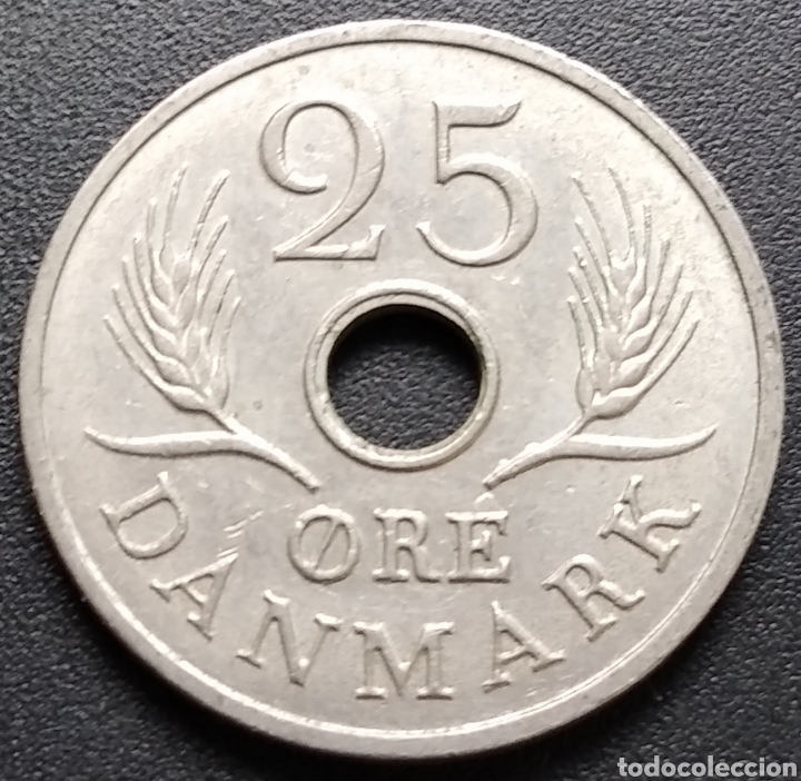 Monedas antiguas de Europa: MONEDA - DINAMARCA 25 ORE 1967 - Foto 1