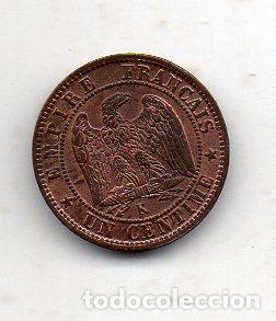 Monedas antiguas de Europa: Francia. 1 C&eacute;ntimo. A&ntilde;o 1862 K. Sin Circular. - Foto 2