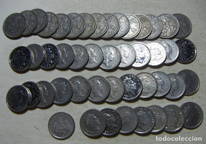 Monedas antiguas de Europa: LOTE DE 47 MONEDAS DE INGLATERRA - Foto 1