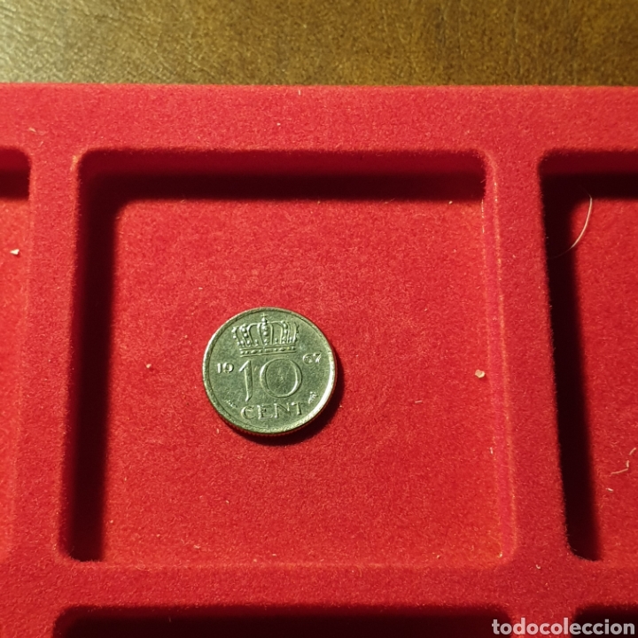 Monedas antiguas de Europa: Holanda 10 cent 1967 - Foto 2
