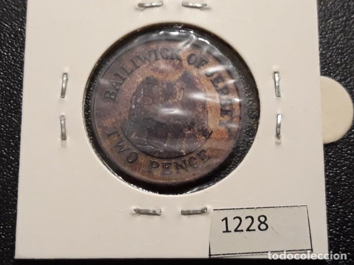 Monedas antiguas de Europa: Jersey 2 peniques 1987 - Foto 2