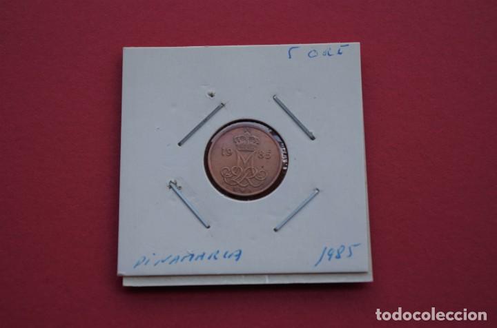 Monedas antiguas de Europa: Moneda 5 ore Dinamarca 1985 - Foto 2