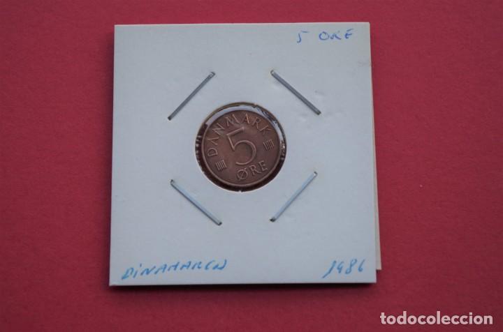 Monedas antiguas de Europa: Moneda 5 ore Dinamarca 1986 - Foto 2