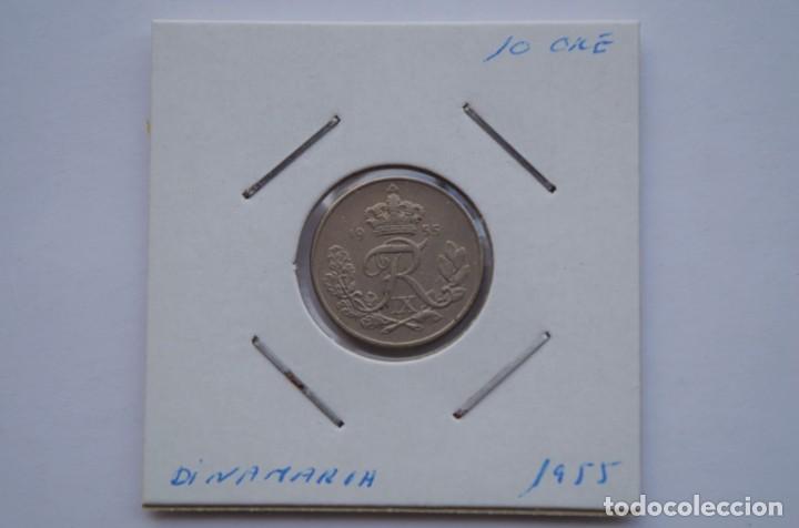Monedas antiguas de Europa: Moneda 10 ore Dinamarca 1955 - Foto 1