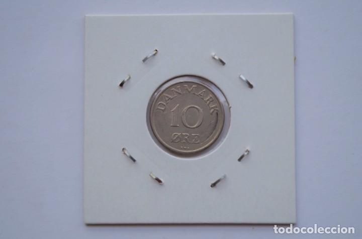 Monedas antiguas de Europa: Moneda 10 ore Dinamarca 1955 - Foto 2
