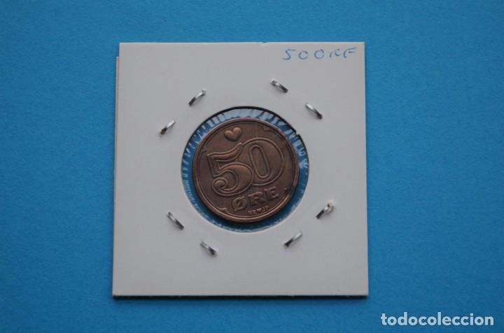 Monedas antiguas de Europa: Moneda 50 ore Dinamarca 1989 - Foto 2