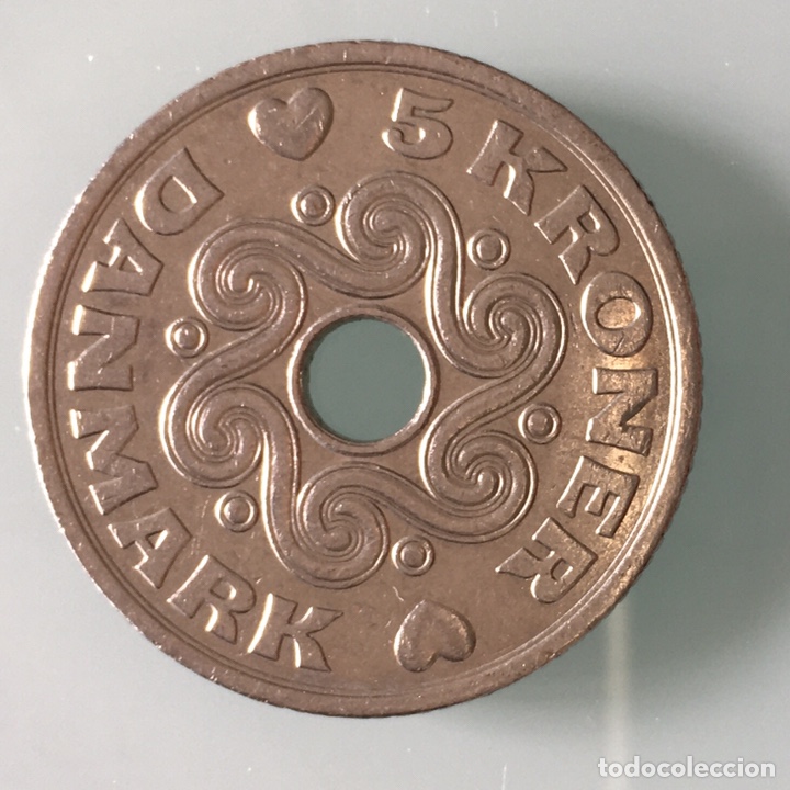 Monedas antiguas de Europa: Dinamarca. 5 coronas 1997 - Foto 1