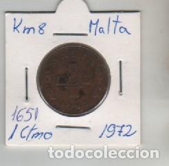 Monedas antiguas de Europa: MONEDA MALTA 1CENTIMO 1972 - Foto 1