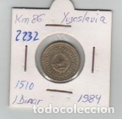 Monedas antiguas de Europa: MONEDA YUGOSLAVIA 1 DINAR 1984 - Foto 1