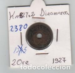 Monedas antiguas de Europa: MONEDA DINAMARCA  2 ORE 1927 - Foto 1