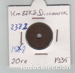 Monedas antiguas de Europa: MONEDA DINAMARCA 2 ORE 1936 - Foto 1